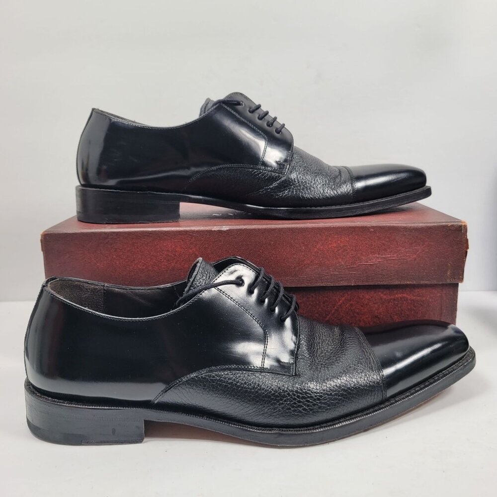 Mezlan Soka Men's Black Leather Oxford Dress Shoes Size 11M
